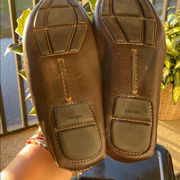 Prada Authentic Genuine Leather Brown size 40 - Picture 7 of 8